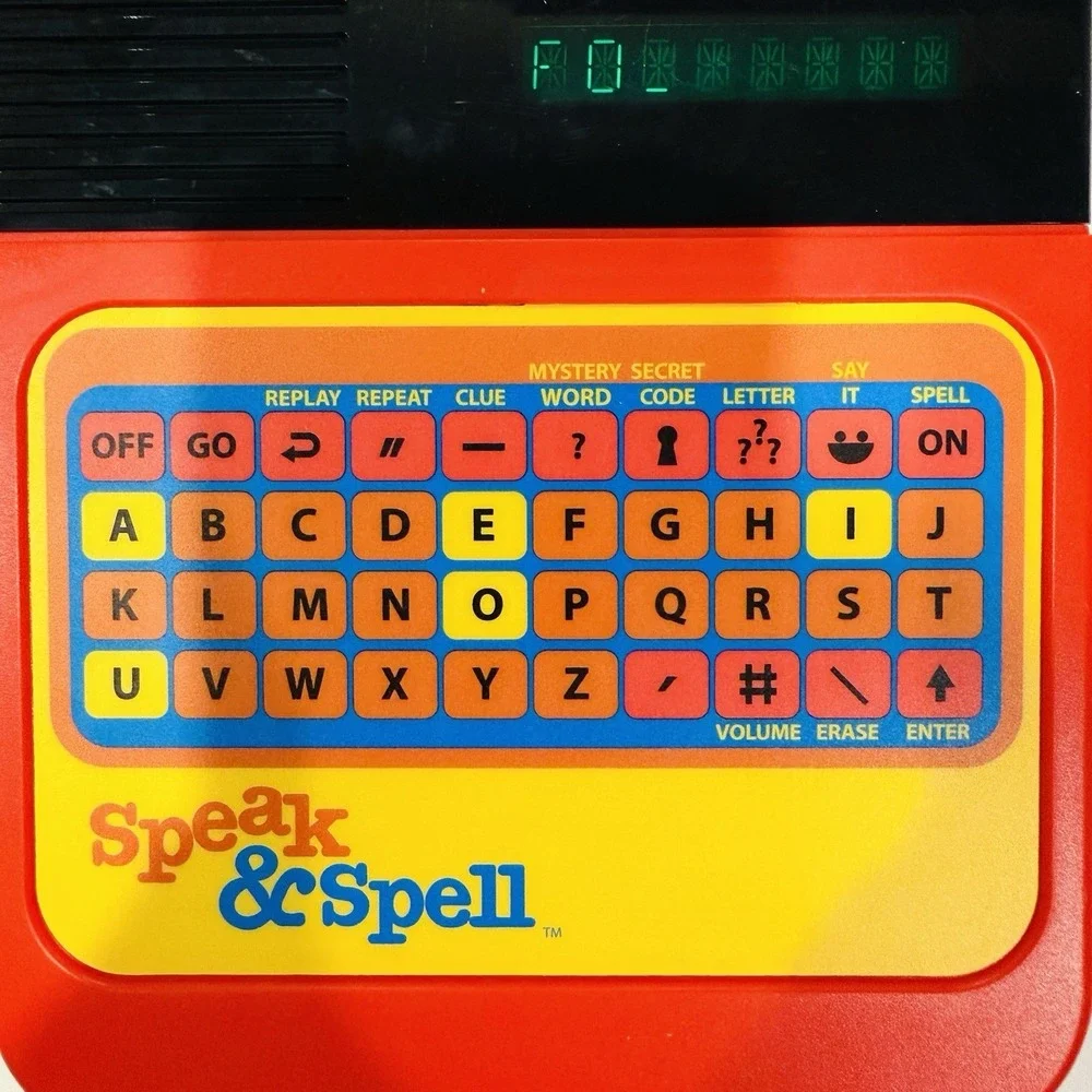 Speak & Spell Electronic Learning Toy Red Basic Fun 09624 Tested Works Retro